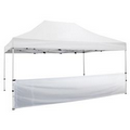 15 Foot Wide Tent Half Wall and Deluxe Stabilizer Bar Kit - White Only (Unimprinted)
